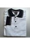 Unisex White Collar Navy Blue Thessaloniki Fabric Long Sleeve Polo Collar Lacoste T-Shirt – Suitable for School, High School, and Adult Use - 6