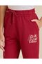 Senior Girls Red Graphic Joggers - 4