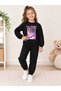 3-10 Years Old Girls' Manifest Printed Two-Thread Non-Threaded Cotton Top and Bottom Set - 2