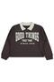Polo Collar Sweatshirt for Ages 10-13 - Brown