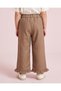Girls Brown Frill-Hem Trousers - 4