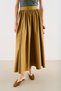 Technical Fabric Ruched Skirt Camel - 6