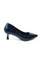 21 Navy Blue Heeled Evening Dress Women's Shoes - 3