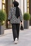 Women's Standard Size Leopard Pattern Knitwear Sweater - 2