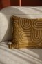 Ritmo Mustard Throw Pillow Cover (30X50) - 2