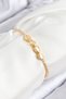 Brass Zircon Stone Infinity Model Gold Color Elevator Women's Bracelet