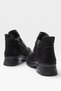 Women's Lace-Up Zippered High-Heel Boots Black - Black - 5