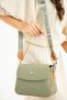 Green 1002 New Season Women's Shoulder Bag with Column Strap and 4 Pockets 21X16Cm 4062 - 2