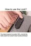 3 Layer Document Bag With Combination Lock and Water Resistant Zipper Document Safe Portable Travel Home Organizer Bag - 4