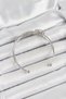 Brass Silver Color Zircon Stone Clover Model 2-Piece Women's Bracelet - 2