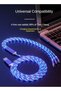 The 3-in-1 fast charging cable lights up (iPhone x 2 + Type-C + Micro USB Data Sync charging cable)(Samsung s9 s8 Plus Note 9 8 1.2M