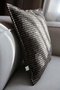 Tessa Dark Brown Throw Pillow Cover (45X45) - 2