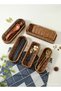 3-Pack Imitation Rattan Utensil Trays (1 Oval 24×9.5×4cm + 2 Rectangular 24×10×5cm), Kitchen Cutlery Organizer for Chopsticks, Spoons, Forks, Ideal for Home & Commercial Use - 4