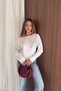 Yıldız Drop Open Collar Blouse-Ecru Ecru - 3
