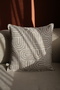 Ritmo Cream Throw Pillow Cover (45X45) - 4