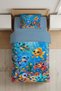 Ocean World Sea Creatures Patterned Single Children's Duvet Cover Set - with Sheets