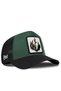 Wolf Logo Cordura Black-Petrol Green Trucker Hat