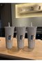 1400ML Extra Large Capacity Sparkling Silver Diamond Cut Cold Drink Coffee Cups, Plastic Cups With Straws And LIDS, Stylish For Everyday Use And Gifts - 3