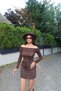 Transparent Leopard Patterned Madonna Collar Blouse Leopard - 2