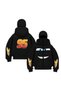 Snow Masked Balaclava Cartoon Printed Ninja Kids Hoodie Sweatshirt - 3