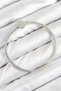 Brass Charm Zircon Stone Crown Model Silver Color Women's Bracelet