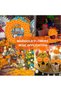 Marigold Flowers Artificial Marigold Flowers Heads Bulk Mexican Decoration Silk Orange Marigold Garland with Stems for Day of The Dead Halloween Diwali Party Decorations Home Decor - 3