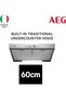 - Hood Build-In 60cm Traditional Undercounter - DUB2630M - Made in Italy - 1 Year . - 3