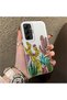 Samsung Galaxy A35 Compatible Acrylic Hard Back Panel Silicone Edged Cactus Patterned Phone Case - 2