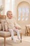Baby Girl 3-Piece Premium White Pantyhose Set with Ribbon Detail