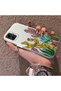 Samsung Galaxy A05 Compatible Acrylic Hard Back Panel Silicone Edged Cactus Patterned Phone Case - 3