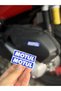 6.5Cmx2Cm Blue Motul Drop Sticker for Motorcycle and Helmet (2 Pieces) - 2