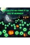 Halloween Decorations Outdoor Solar Scary Eyeball Lights, 2Pack 16LEDs Green Eyeball Swaying Firefly Light, Waterproof Halloween Path Lights for Garden/Yard/Patio/Party Decor - 2