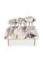 Spectra A1 3+1 Modern Marble Effect Coffee Table Set - 2
