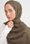 Noire Pattern Liora Cotton Shawl Olive Green