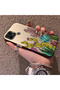 Realme C21 Compatible Acrylic Hard Back Panel with Silicone Edges Cactus Patterned Phone Case - 3
