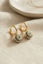 Zircon Stone Evil Eye Model Women's Earrings