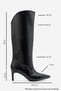Merlyn Black Print Women's Heeled Boots - 5