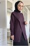 Women's Cross-Piping Detailed Slit Tunic 73 cm - 2