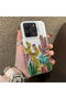 Phone Case for Xiaomi Redmi Note 14 4g Compatible Acrylic Hard Back Panel with Silicone Edges Cactus Pattern - 3