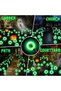 Halloween Decorations Outdoor Solar Scary Eyeball Lights, 2Pack 16LEDs Green Eyeball Swaying Firefly Light, Waterproof Halloween Path Lights for Garden/Yard/Patio/Party Decor - 3