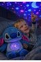 Projection Musical Stitch Night Light Sleeping Companion Plush Toy – Starry Moon Light Baby and Children's Sleeping Lamp Blue - 3