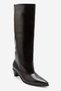 Chester Brown Leather Women's Heeled Boots - 5