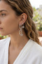 Set of 3 Moon, Star and Sun Model Silver Color Women's Earrings - 2
