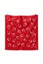 Red Moon Star Turkish Flag Themed Cotton Fabric Bandana - 2
