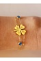 Steel Bracelet with Evil Eye Beads for Luck and Money
