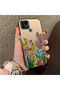 Realme C21 Compatible Acrylic Hard Back Panel with Silicone Edges Cactus Patterned Phone Case - 2
