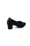 505 Black Satin Heeled Evening Dress Women's Shoes - 4