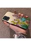 Samsung Galaxy A12/M12 Compatible Acrylic Hard Back Panel with Silicone Edges Cactus Patterned Phone Case - 3
