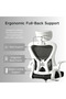 Ergonomic Office Chair with Wheels, Height Adjustable, 135° Reclining Backrest, Adjustable Headrest, Flip-Up Armrests for Home and Office - 4