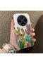 Vivo X300 Compatible Acrylic Hard Back Panel Silicone Edged Cactus Patterned Phone Case - 2